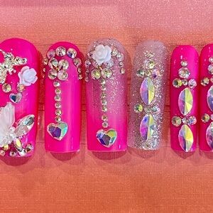 Press on handmade acrylic nails